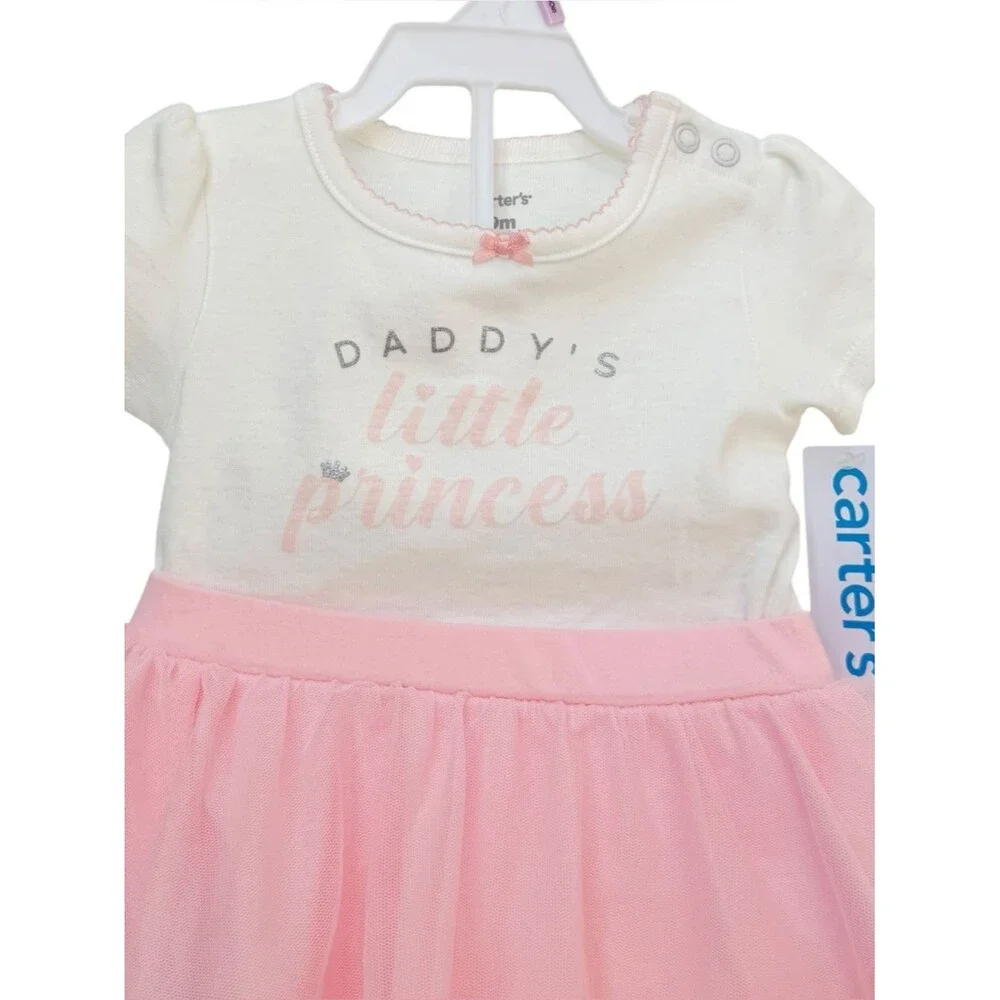 Carter’s Baby Short Sleeve Daddy’s Princess 2 Piece Outfit Set. 9 Months. NEW.